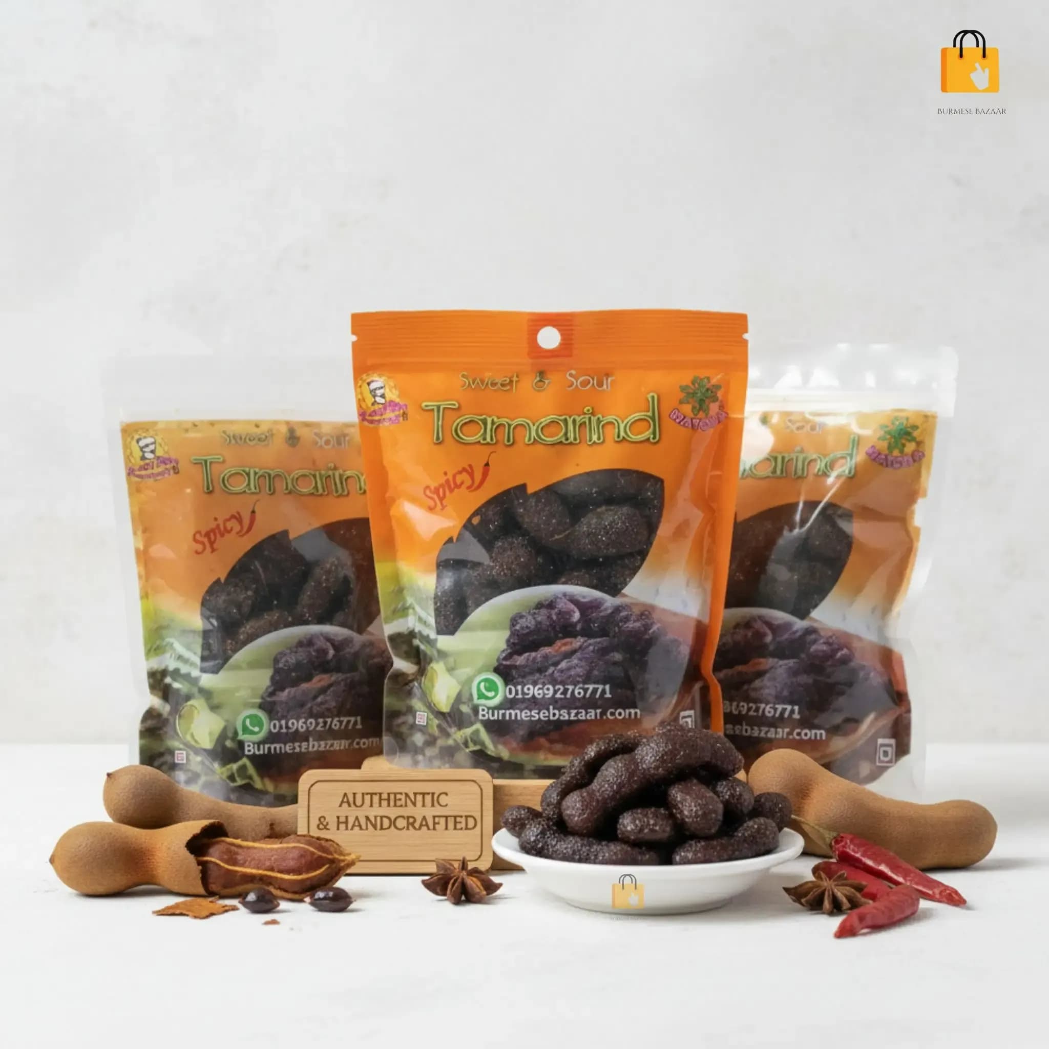 Sweet & Sour Tamarind Spicy – অরিজিনাল স্পাইসি টক-মিষ্টি তেঁতুল | Burmese Bazaar